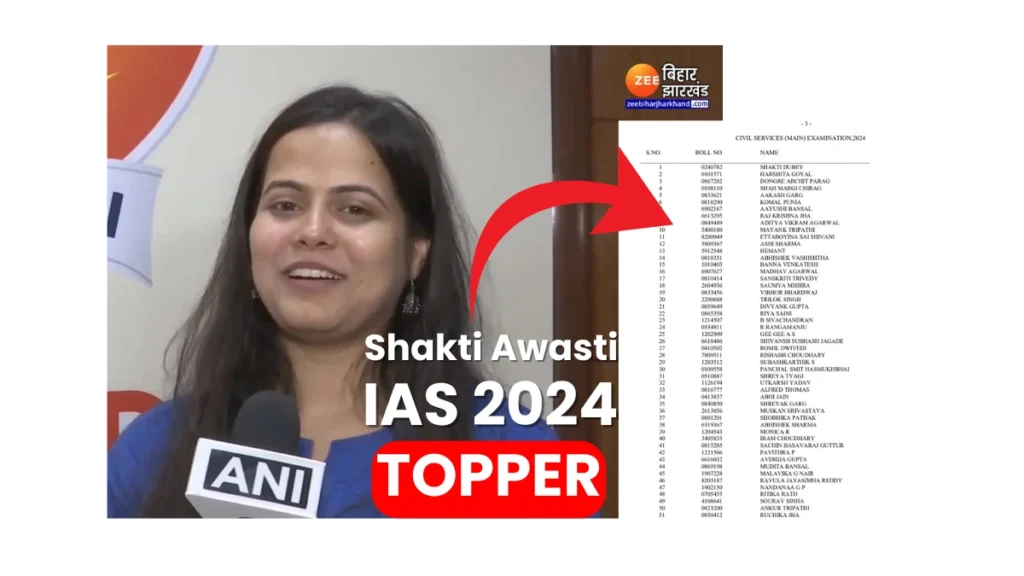 UPSC CSE Final Result 2024: Shakti Dubey AIR 1, Top 50 Toppers List PDF – UPSC Topper Biography in Hindi-English 4 IAS 2024