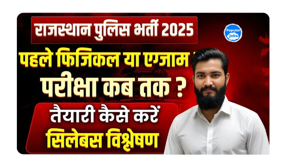 Rajasthan Police Constable Recruitment 2025: