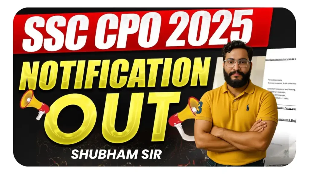 SSC CPO (SI in Delhi Police & CAPFs) Examination 2025